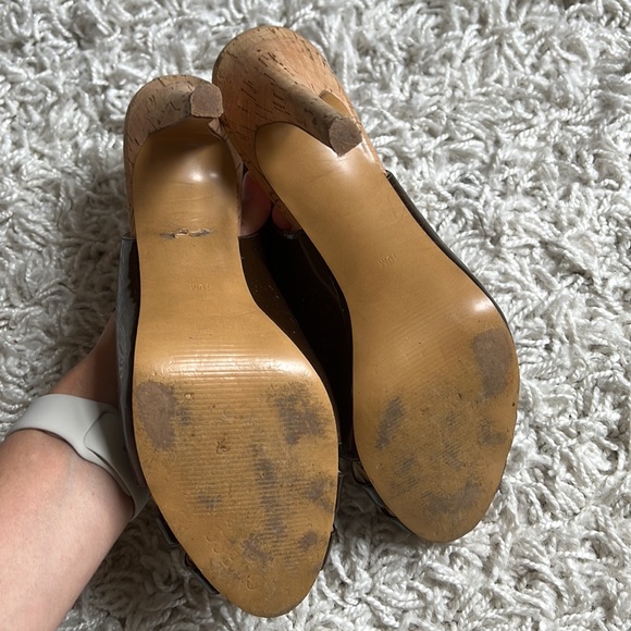 Guess brown leather open-toe heels - Picture 4 of 7